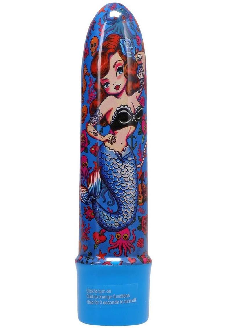 Polynesian Pleasures Mervibes Into the C Vibrator 5In – Blue