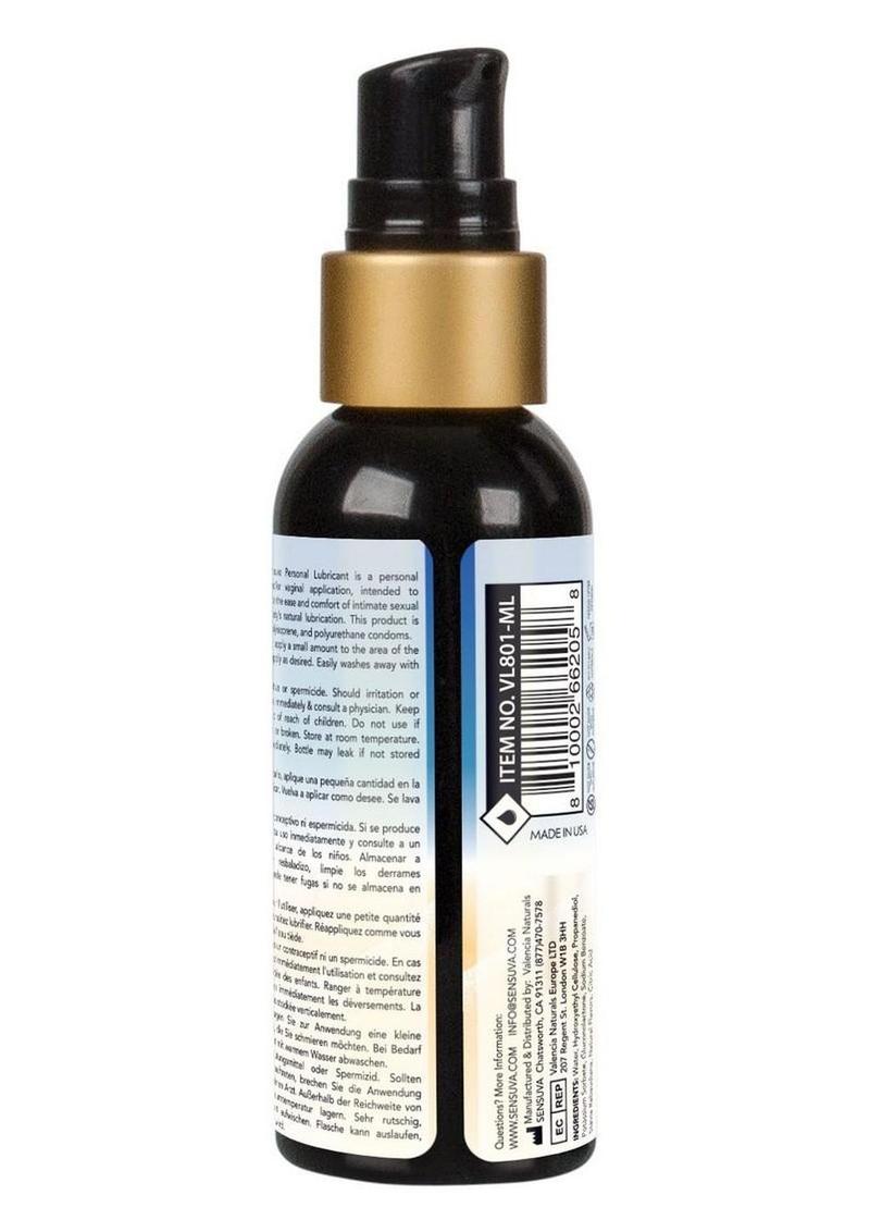 Sensuva Jelly Water Based Personal Lubricant 2oz